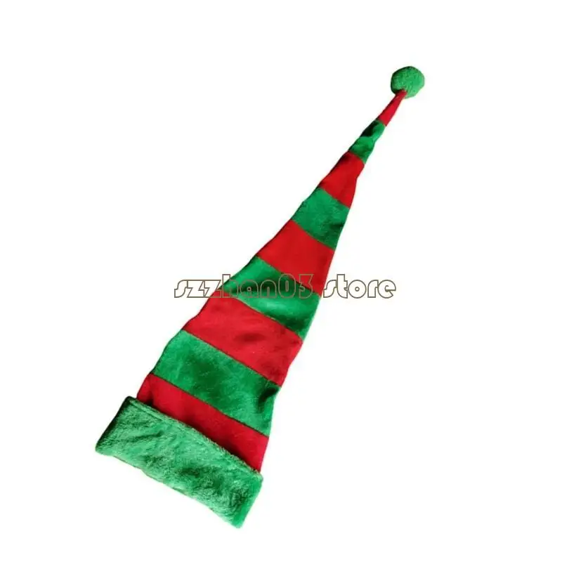 

367C Cheerful Elf Hat Light up Long Hat Slouch Christmas Headwear Baggy Hat Slouch Long Caps Mischievous Elf