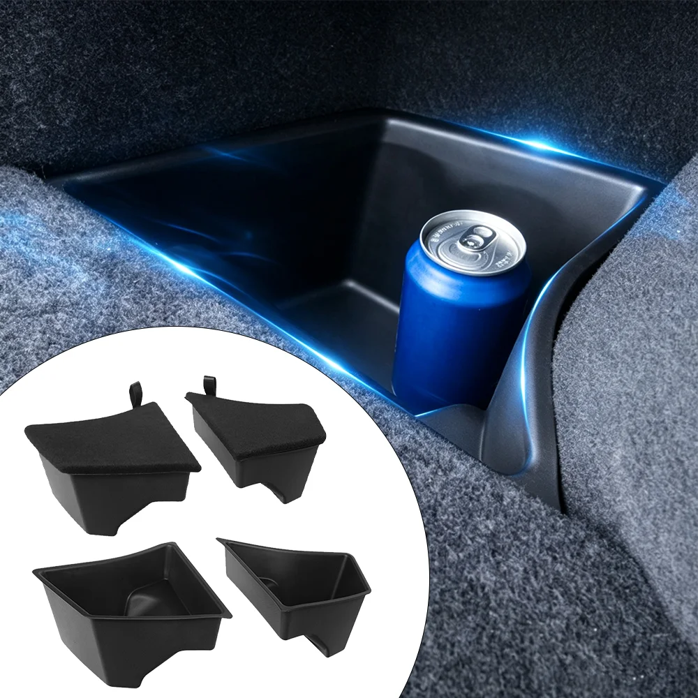 For 2024 2025 2026 Tesla Model 3 Highland Trunk Organizer Waterproof Trunk Storage Bin Rear Trunk Side Storage Box Accessories