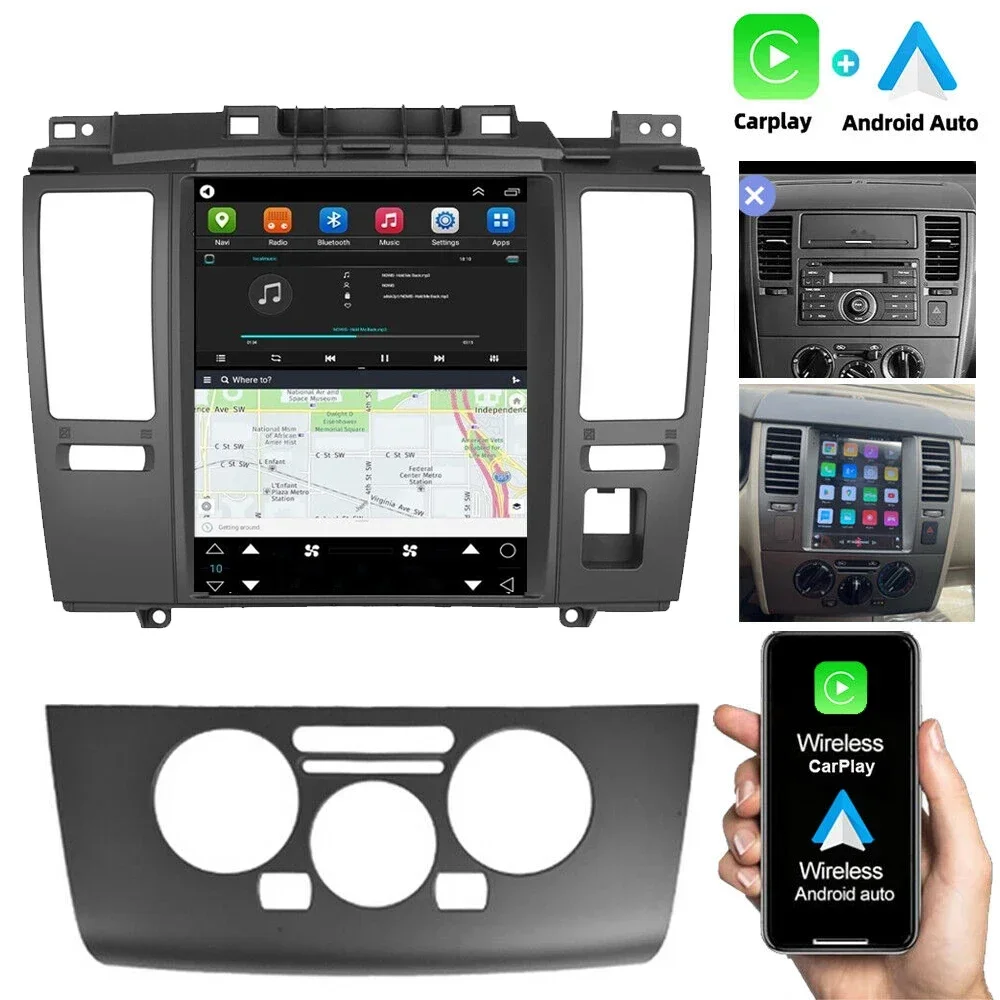 2 Ricaj android 14 kocsi Rádióadó számára nissan tiida C11 2004-2012 2013 Multimédia videó Játszadozó Hang carplay hifi 4G+WIFI fejét Gépegység