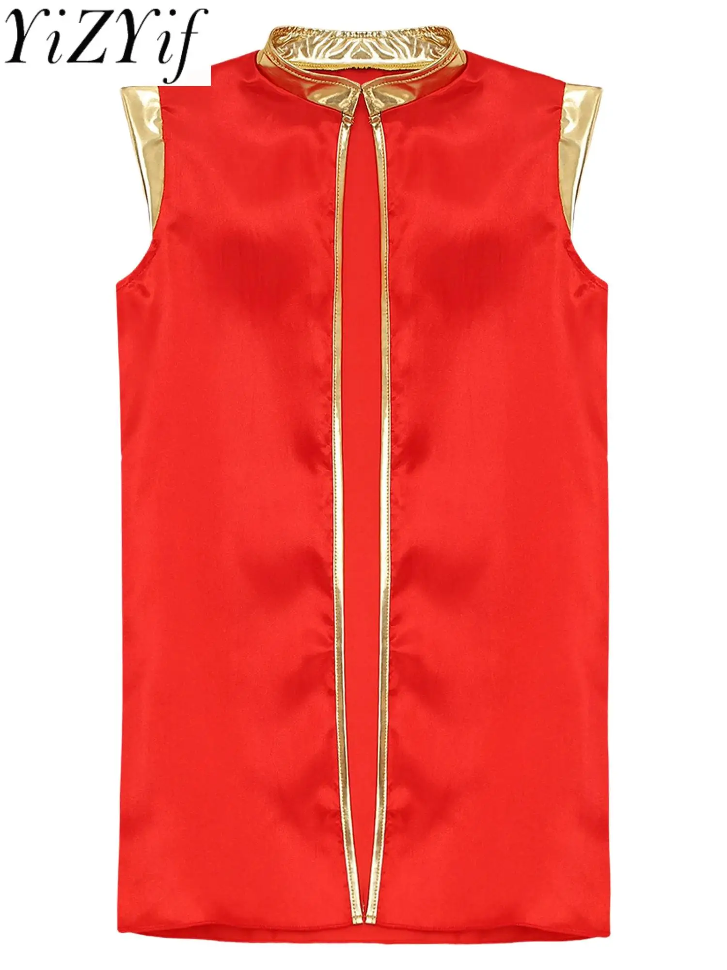 

Boys Arabian Prince Costume Gold Trim Open Front Velvet Cap Street Vest with Harem Pants Se tHalloween Cosplay Fancy Dress