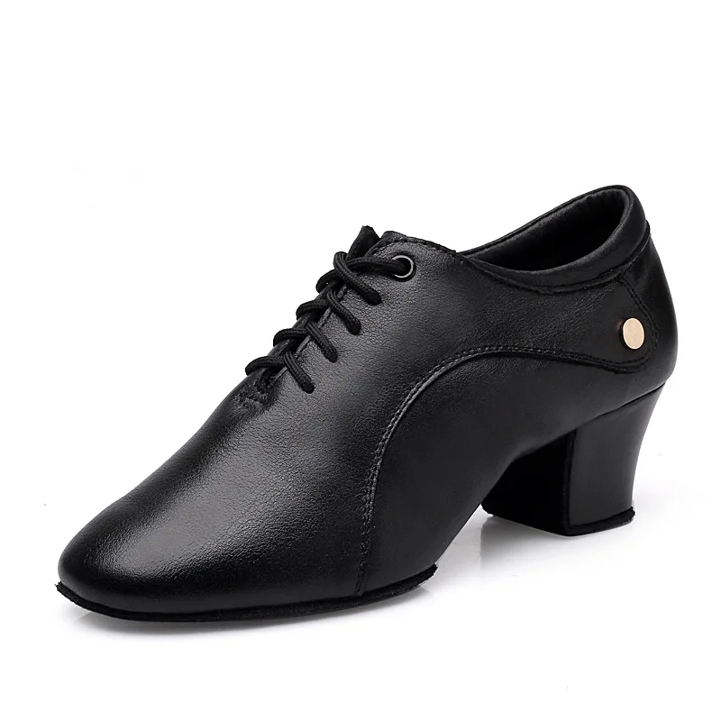 XIHAHA Scarpe sportive da donna in pelle bovina Suola morbida Scarpe quadrate per adulti per donna Scarpe da ballo latino moderne in pelle Scarpe da ginnastica da ballo