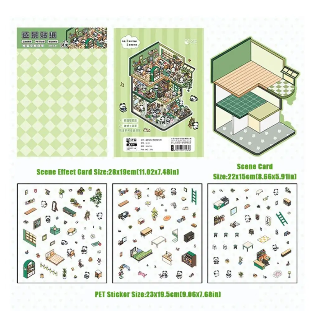 애완 동물 3D 조경 스티커 다중 주제 플러스 크기 스태킹 붙여 넣기 스티커 3차원 Capybara