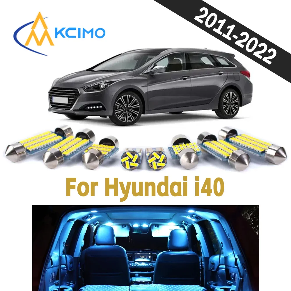 

Durable Auto Interior LED Light Kit For Hyundai i40 Sedan 2011-2022 CANBUS Bright Wear Resistant Vehicle Indoor Lighting Bulbs