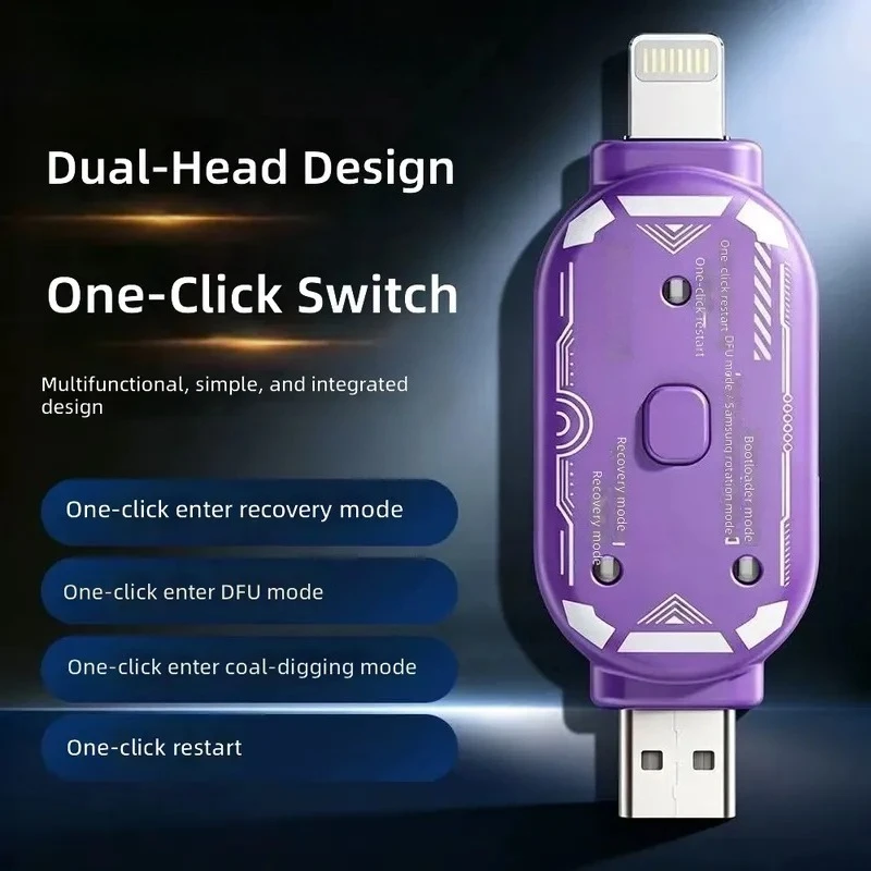 for  V587 Double Headed DFU Tool One Click Enter Restore Mode for Apple Button Free Mining Mode for