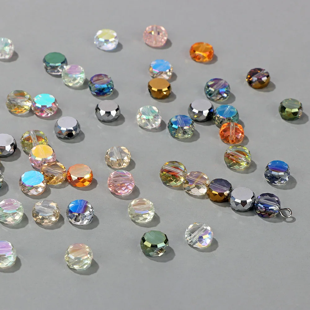 4X8mm Rondelle Faceted Austrian Crystal Glass Bead Loose Spacer Flat Beads for Jewelry Making DIY Bracelet Necklace Wholesale