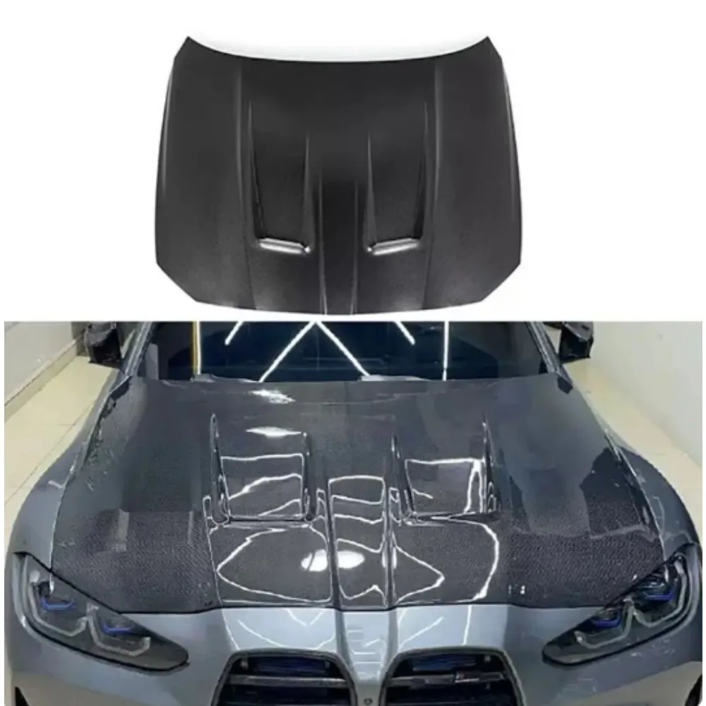 Dry Carbon Fiber Engine Hood for BMW M3 M4 G80 G82 Engine Hood Body Kit Factory Direct Sales of High-quality CSL Style