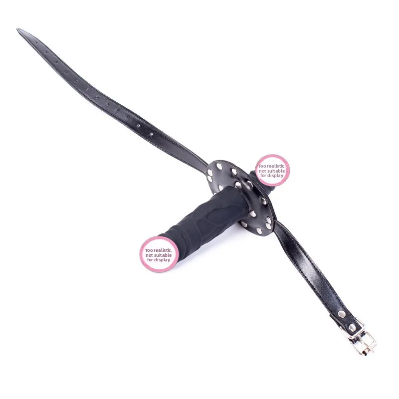 Deep Throat Practice Silikon-Doppelkopfdildo, Mundstopfen, kurz und verlängert, Verkauf von lustigen Mundballen