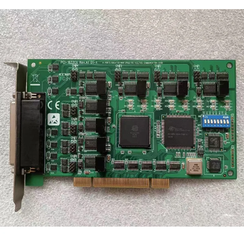 Second hand PCI-1622CU REV.A1 8-port RS-422/485 test OK in stock for quick delivery