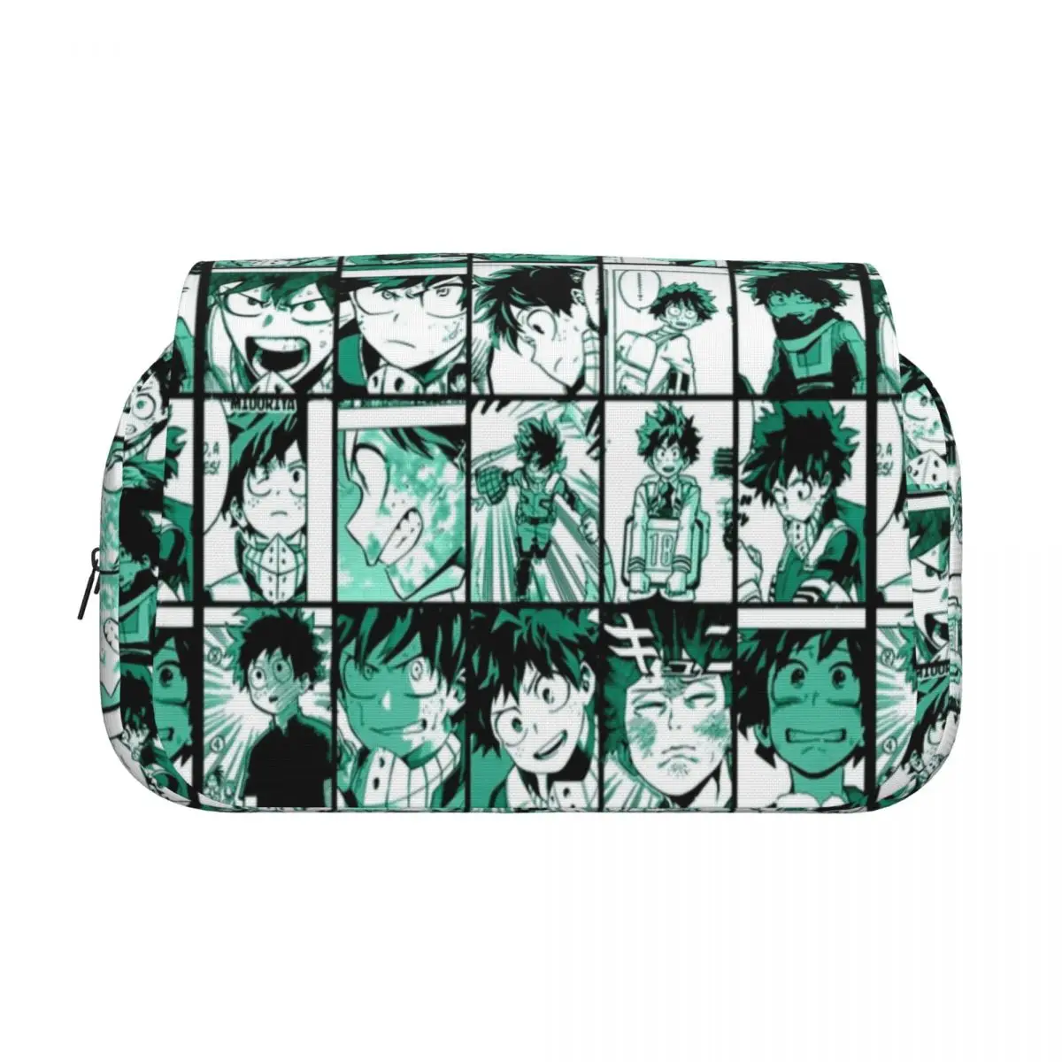 My H-Hero A-Academia Anime Double Clamshell Pen Case Pencil Box Pen Holder for Girl Boy Bags Students School Gifts Stationery