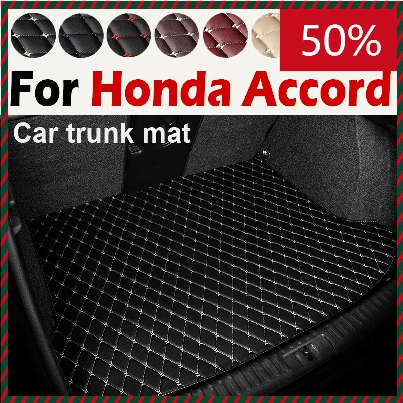 Car trunk mat for Honda Accord Eighth generation 2008 2009 2010 2011 2012 2013 cargo liner carpet interior accessories cover