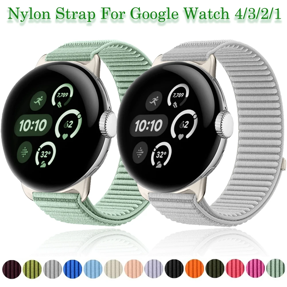 Bracelet en nylon tressé pour Google Pixel Watch 4/3 41mm 45mm, accessoires pour Google Pixel Watch 2 1, bracelet Correa