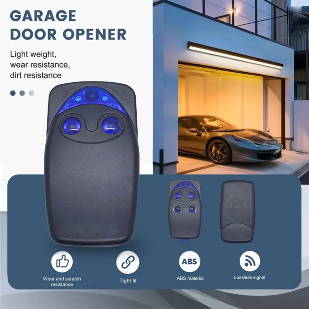 

433.92MHz FLOR FLO2RS Rolling FLO4RS ON1 ON2 ON4 INTI1L INTI2L INTI1Y INTI2Y Garage Gate Opener Remote Control 2PCS