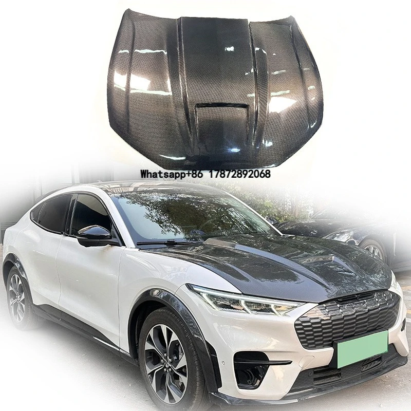 

Mach E Carbon Fiber Hood Front Bonnet MME New Type Front Hood for Mach E Kits 2021-2024