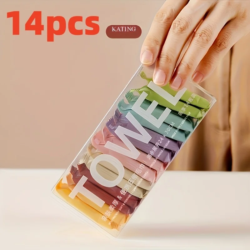 

7/14 compressed towels, disposable travel compressed face towels, portable thickened cleaning wipes