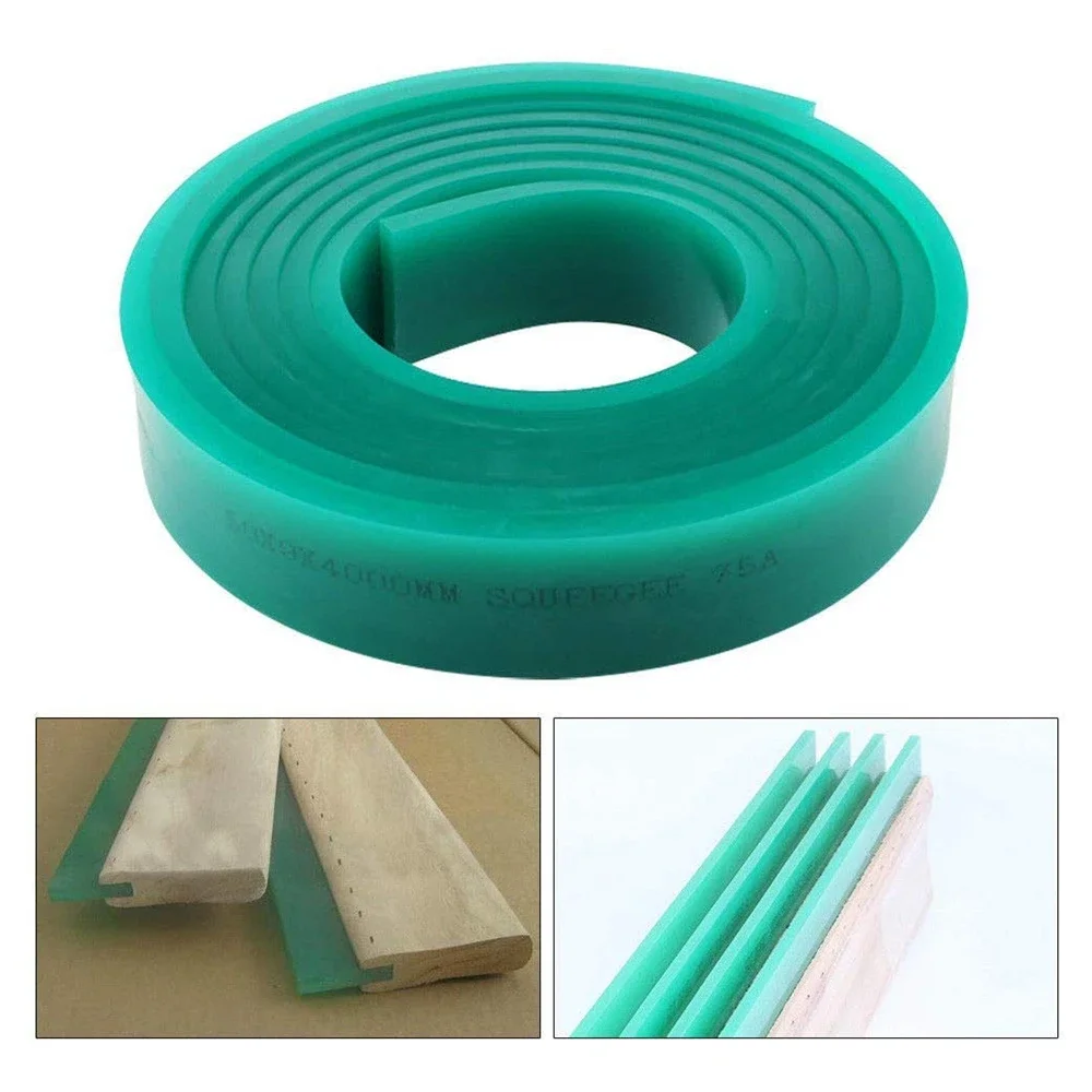 65A/75A/85A/90A 50mm*9mm Flat Head Screen Printing Squeegee Scraper Strips Silk Squeegee Blade Ink Scratch Board Tools