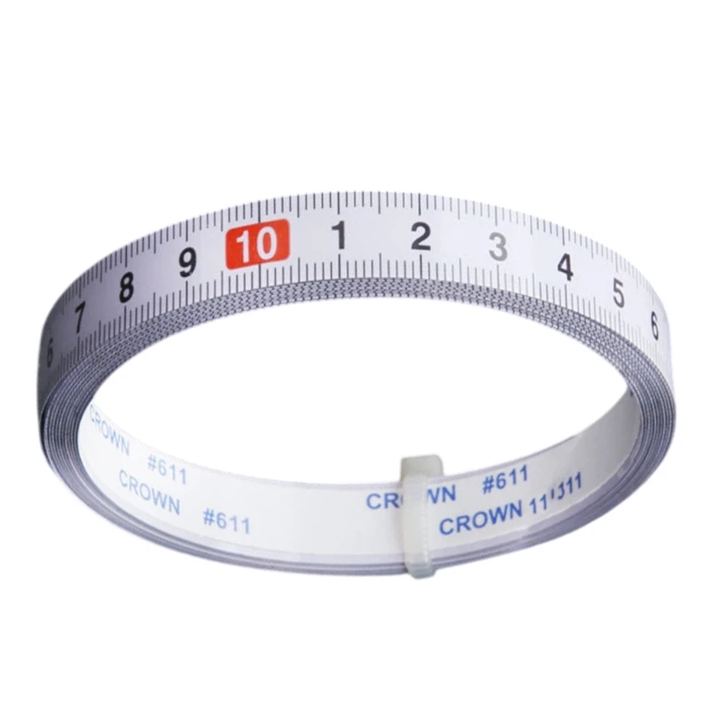 Measuring Tape with AdhesiveBacking,Carbon Steel Tape Ruler for T Track, Workbenches, Table Woodworking Tool