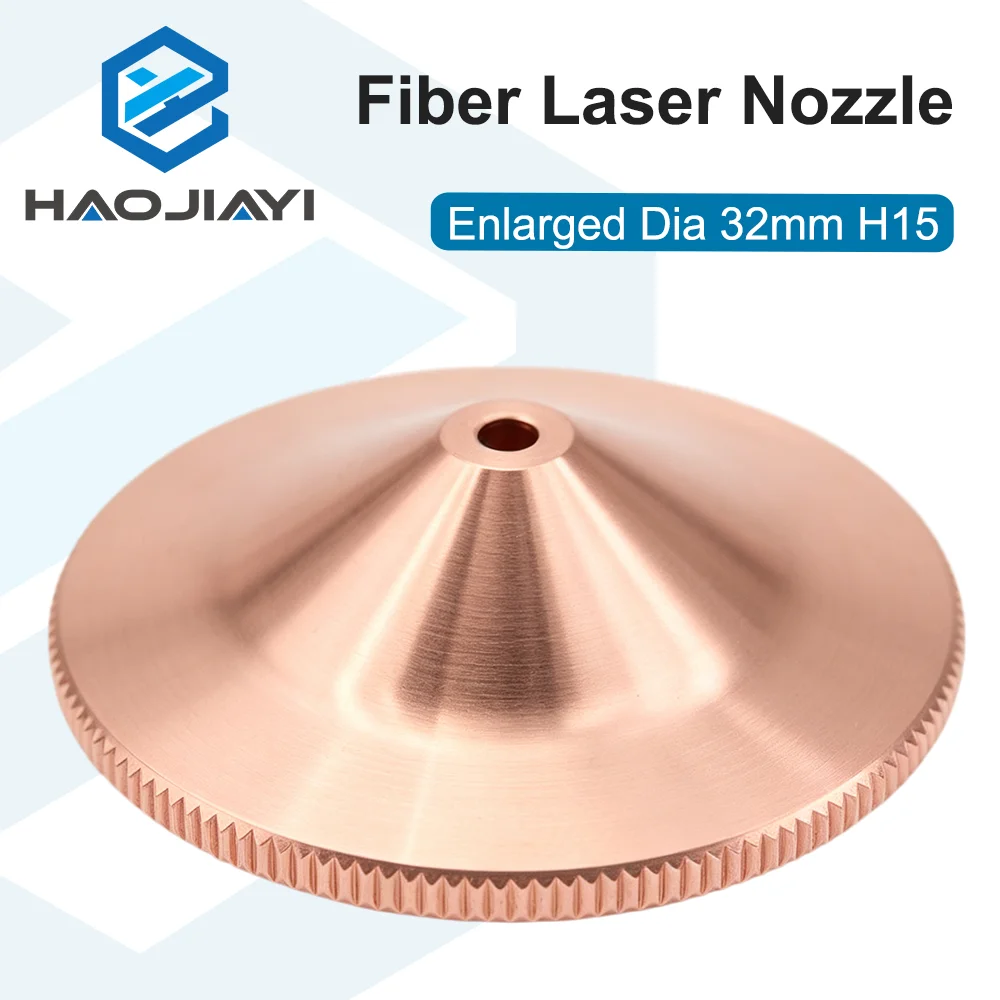 Laser Cutting Head Copper Parts Enlarged Dia32 H15 Laser Nozzle 0.8-6.0 Aperture Compatible With Fiber Laser Cutting Heads