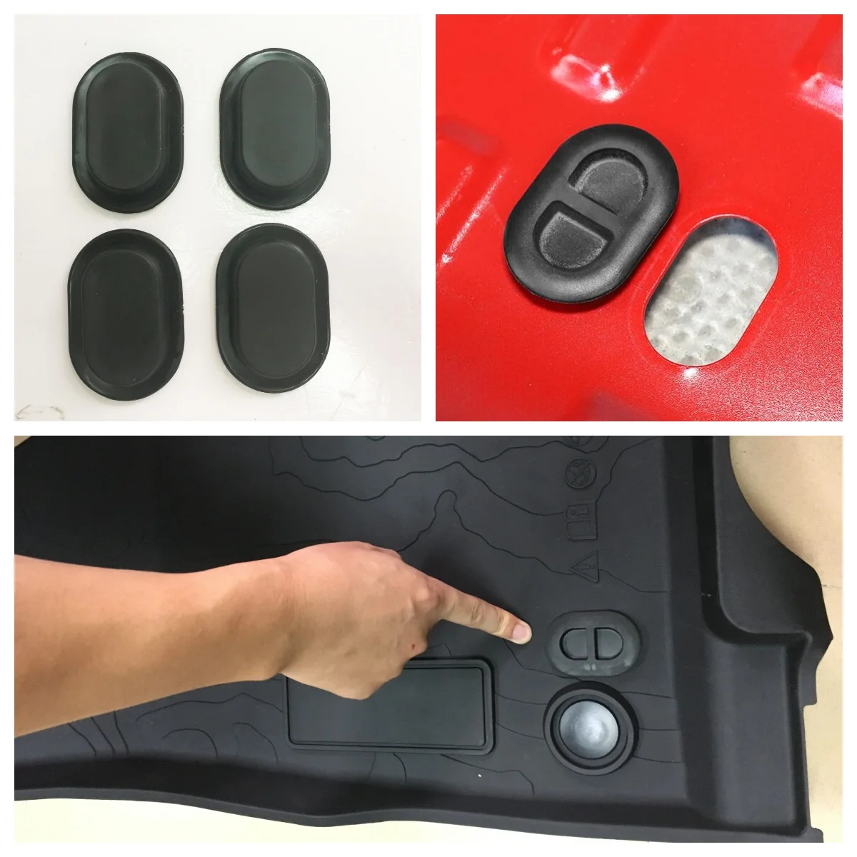 

4,8*2,8 см шасси водонепроницаемая резиновая заглушка JL1085 набор из 4 предметов ABS оригинальный автомобиль пустой пространство установка для Jeep JL Wrangler 2018+