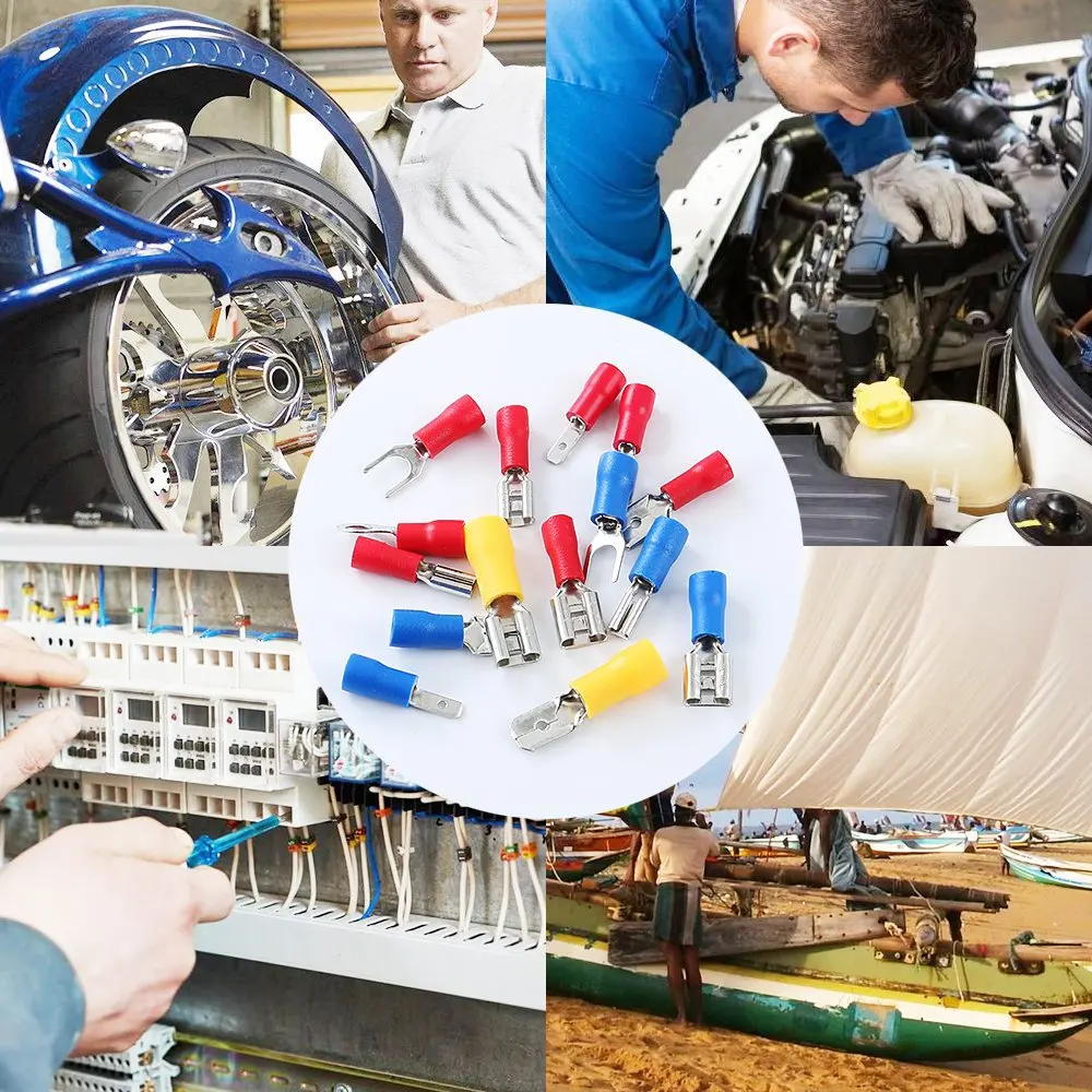 HS30J Crimpzange mit isolierten Kabelverbinder-Ringklemmen-Kit, Ratschen-Draht-Crimpzange für 10–22 AWG – Detail 2