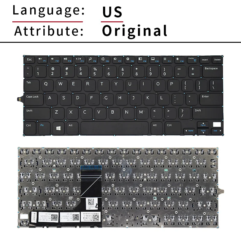 Teclado Original para portátil Dell Inspiron 11, 3148, P20T002, 11, 3147, 3158, 7130, serie P20T001