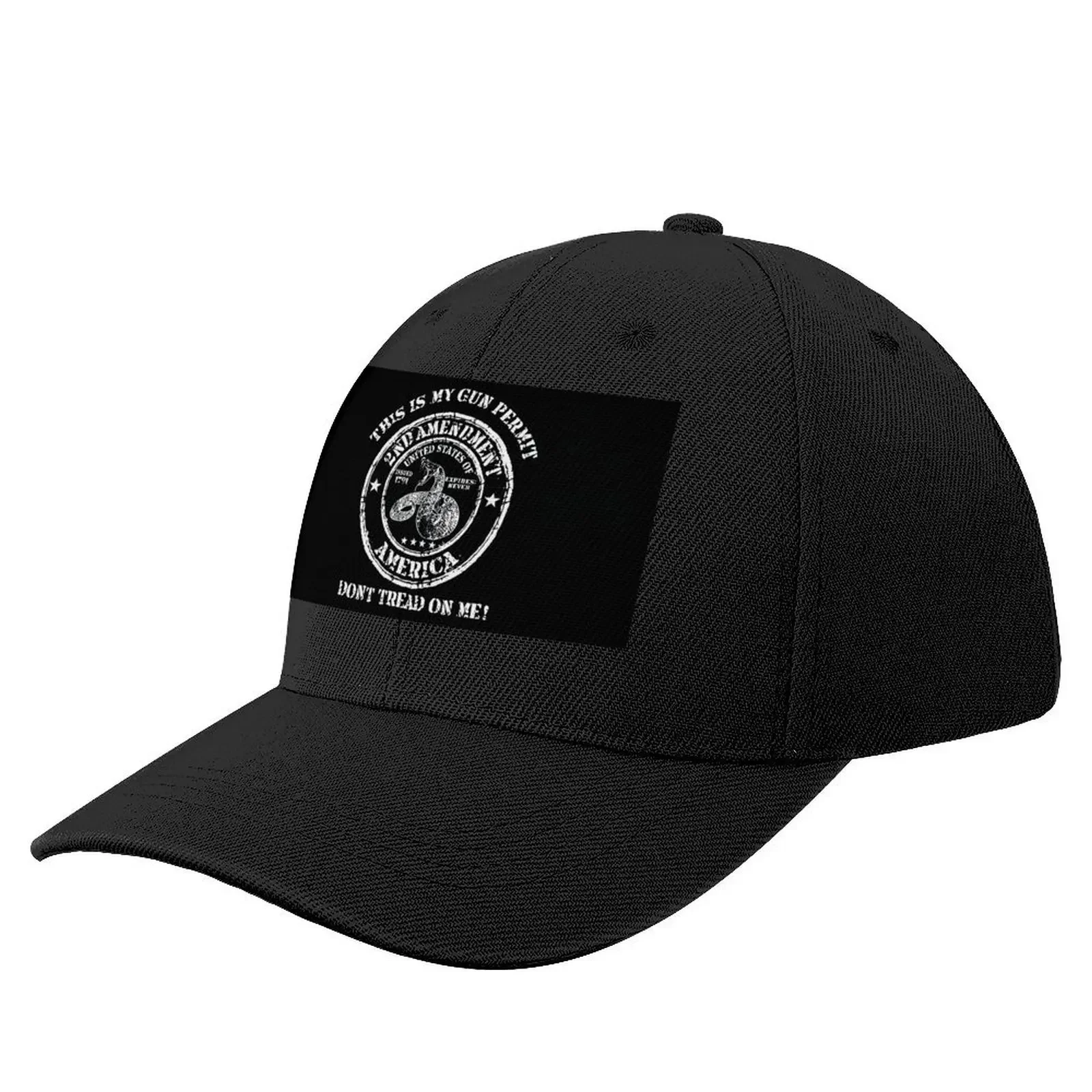 

This is my Gun Permit Don't Tread on Me Flag 2nd Amendment 2A Military Firearm Baseball Cap fashionable Baseball For Men Women's