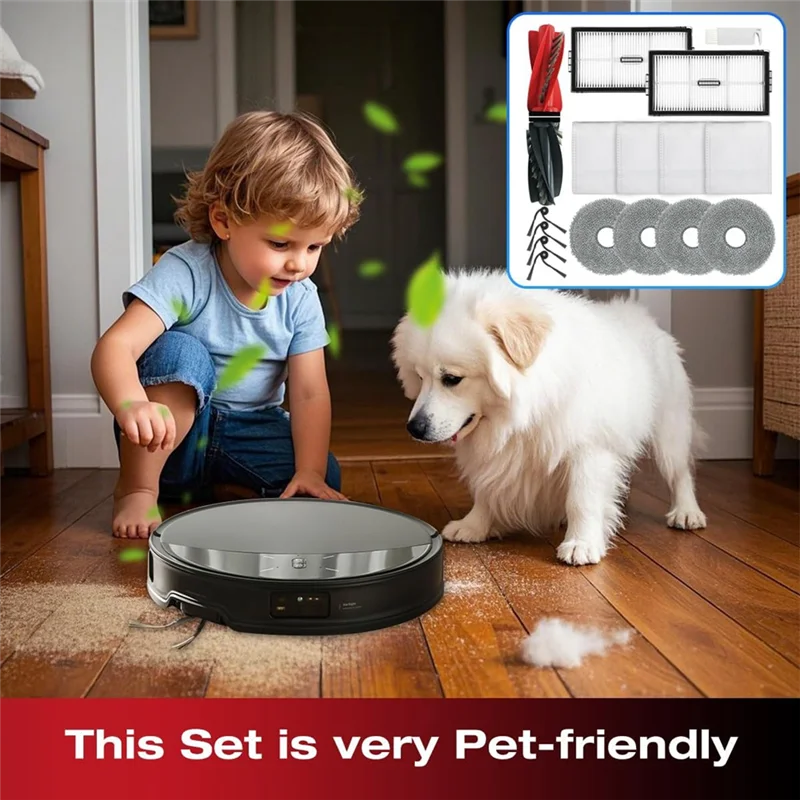 17 шт. комплект аксессуаров для робота-пылесоса Roborock Saros 10R/G20s Ultra, основная боковая щетка, фильтры, подушечки для швабры, мешки для пыли A62X