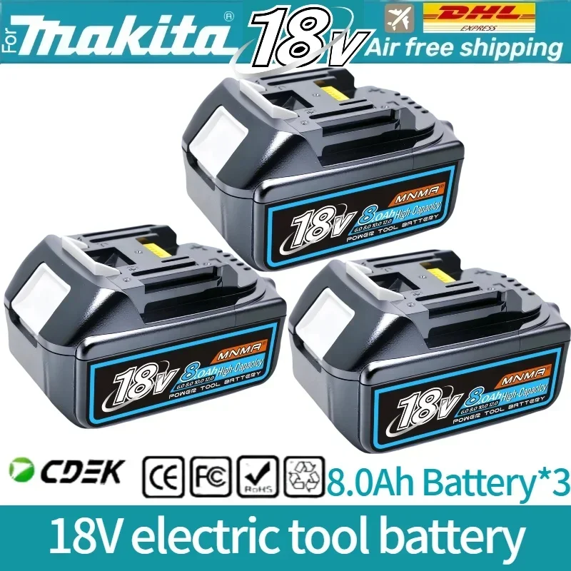 6AH 8AH 10AH 12AH Voor Makita 18V Batterij Power Tools Li-Ion Vervanging LXT BL1840 BL1850 voor 18V Schroevendraaier met BMS ✅ ? ?