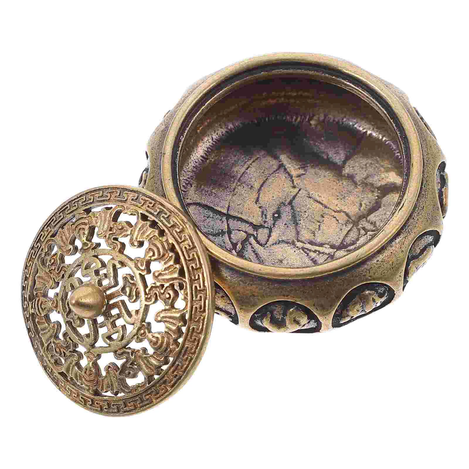 Incense Holder Burner Pure Brass Twelve Zodiac Home Ornaments Aromatherapy Bowl Metal Censer Desktop Decor Handicraft Container