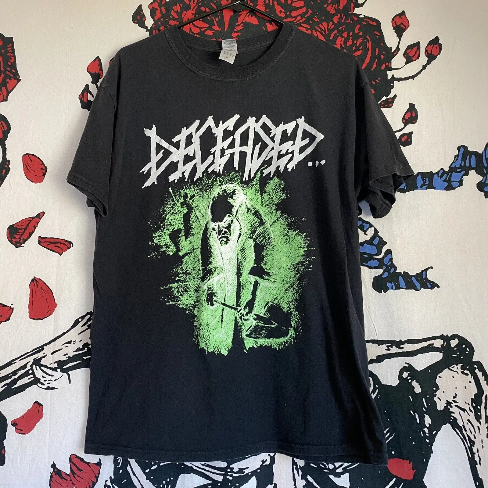 Deceased Death Metal Band T Shirt Obituary Morbid Angel Cannibal Corpse Carcass L