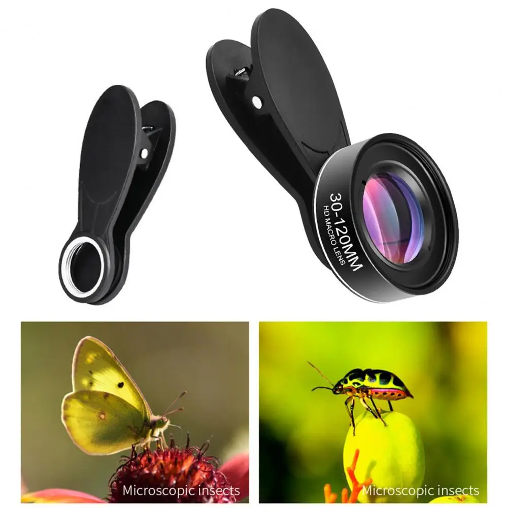 Smartphone Macro Lens Kit for Capturing Intricate Details Wide Aperture Macro Lens with Clip Storage Bag Phone Camera Accessory