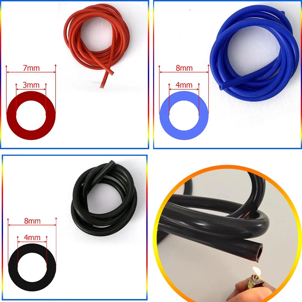 

Auto Vacuum Silicone Hose High-Temperature Resistant Blue Black Red Exhaust Pipe Pressure Relief Valve for Auto Modification