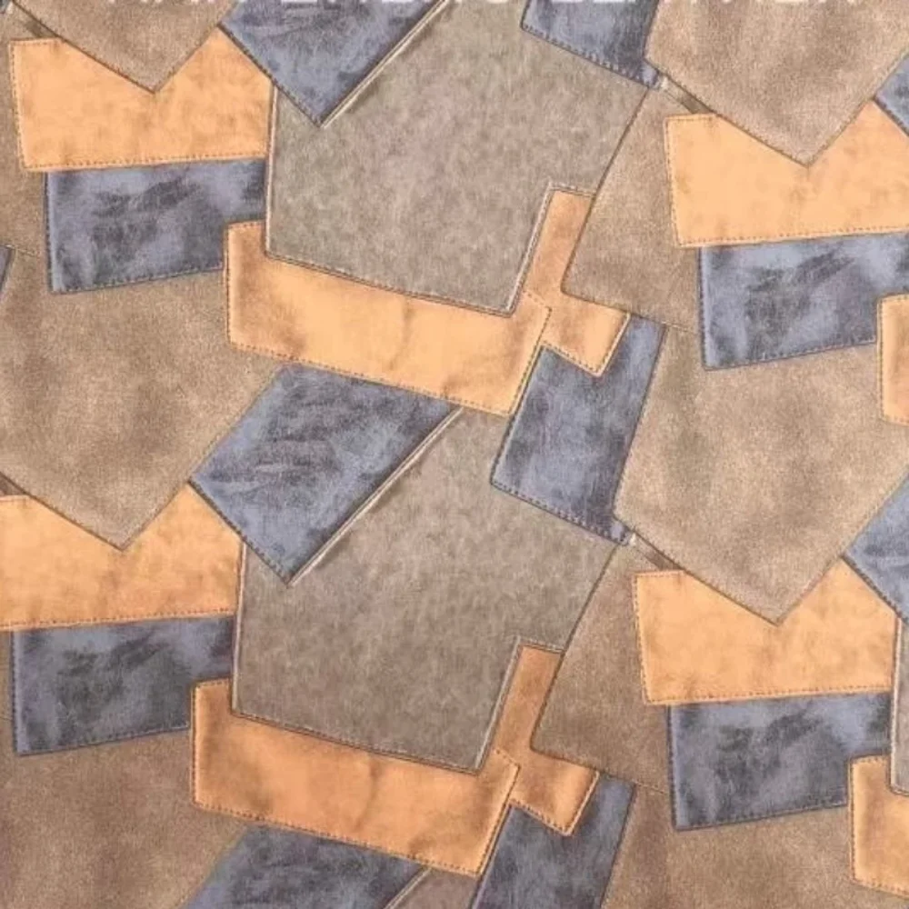 

Irregular Patchwork Artificial Leather Fabric Handbags Backpacks Headrests Pillows Bags Background Walls Decorative Cloth