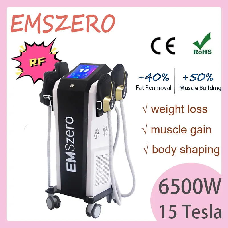 6500W 15 Tesla EMS riduce i muscoli degli esercizi grassi Tecnologia EMSZERO RF modellamento del corpo e dispositivo di bellezza