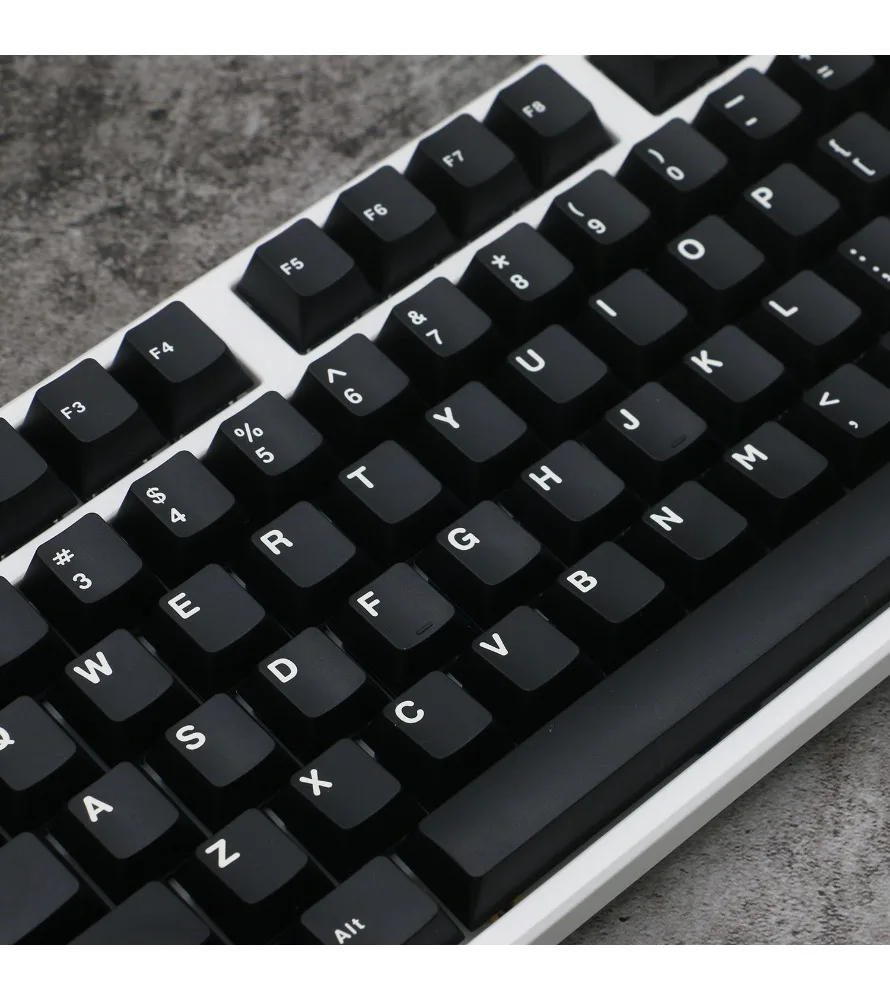 

Minimal black PBT two-color molding keycap 125 key cherry original high icon new mold