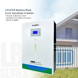 Power Wall Mount Lithium Iron Phosphate 24v 5kwh 100ah Lfp Deep Cycle Lifepo4 Battery 24 Volt Solar Energy Storage Battery Pack