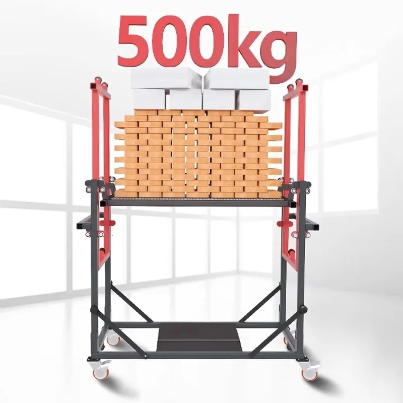 500 kg laadvermogen, laag profiel, compacte opvouwbare heftafel met veiligheidsbescherming voor werkplaatsmagazijnapparatuur