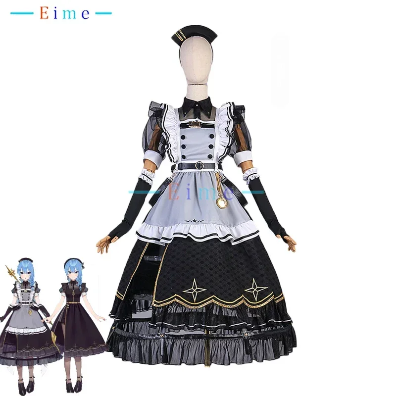 

Hoshimachi Suisei Cosplay Costume Women Cute Maid Dress Anime Clothing Halloween Carnival Uniforms Custom Made