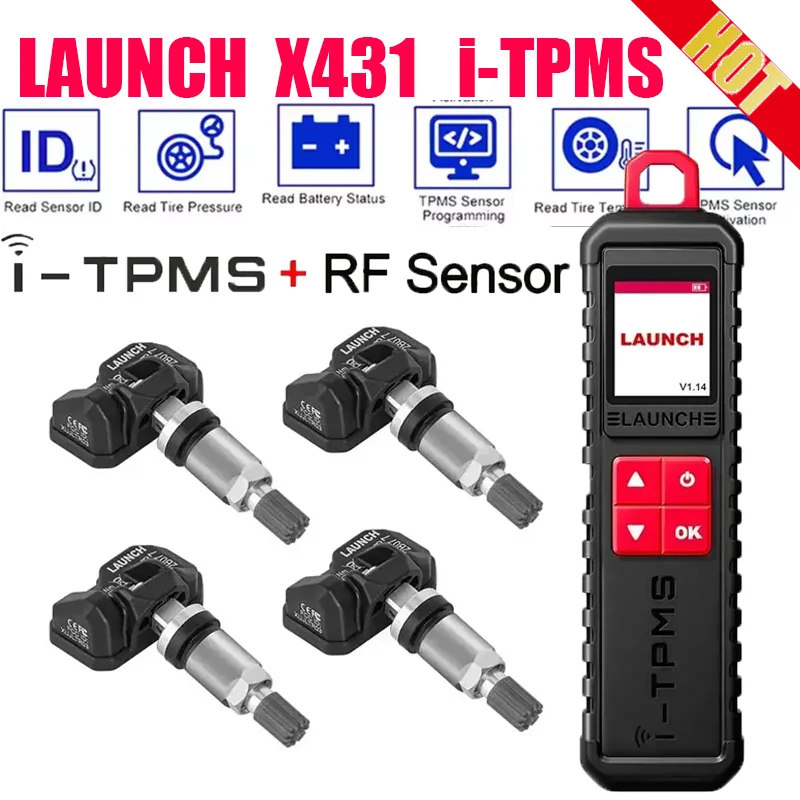 LAUNCH X431 I-TPMS Automotive Tire Pressure Diagnostic Tool Can Be Binded with X-431 Scanner for Android /X431 V pk TSGUN