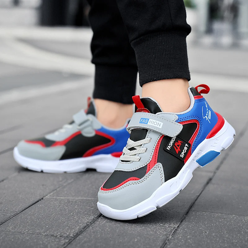 Vier Jahreszeiten Kinder Turnschuhe Leichte rutschfeste Sportschuhe Outdoor Bequeme 5-16 Jahre alte Kinder Jungen Walking Laufschuh – Detail 12