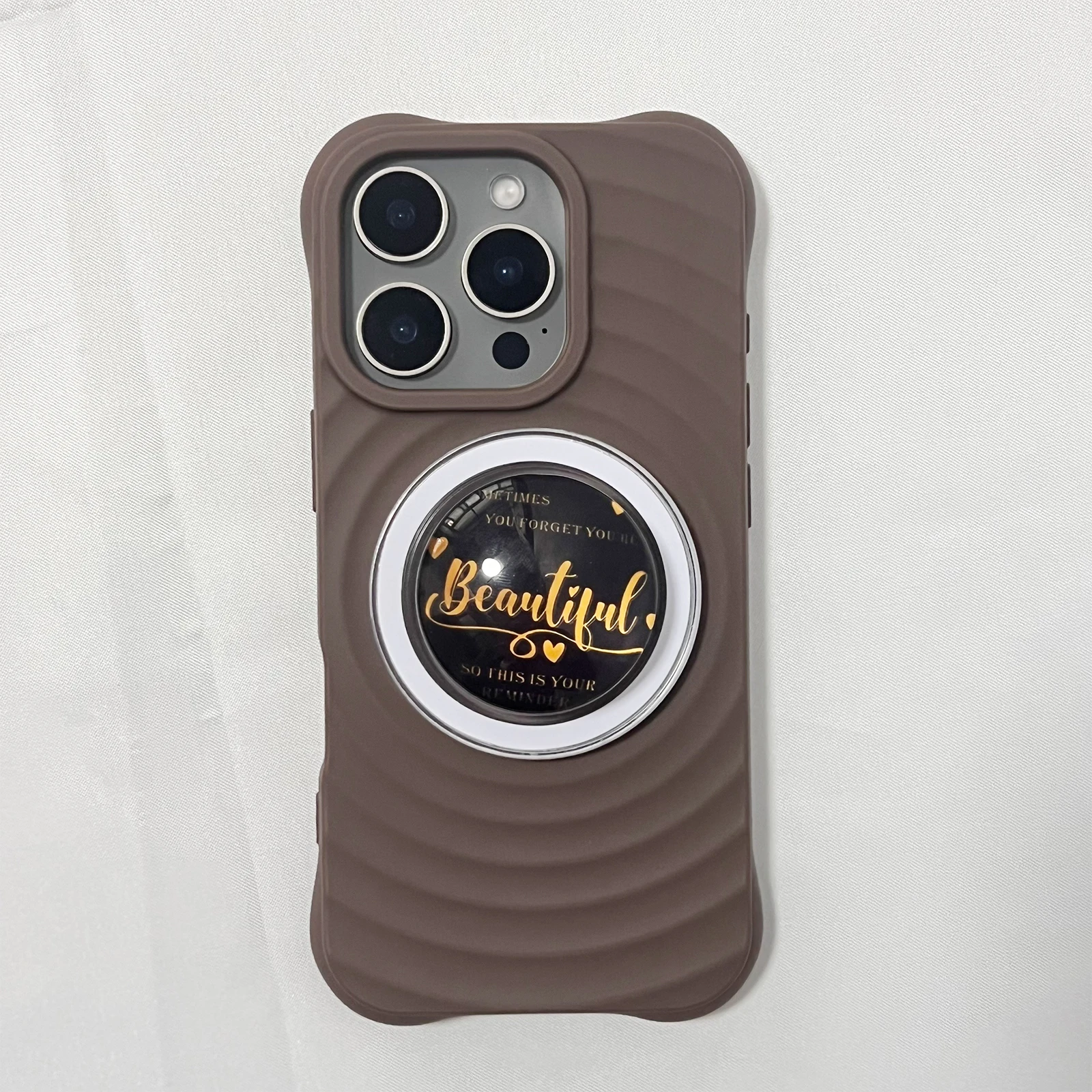 Sfera di cristallo 3D carino bellissimo supporto per telefono supporto per staffa magnetica Magsafe per iPhone 17 16Pro Samsung Griptok