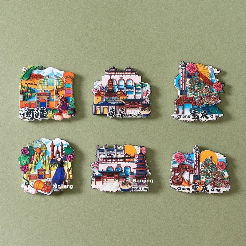 City Fridge Magnet Hharbin Shenyang Dalian Jinzheng Yantai Weihai Sanya Quanzhou Shantou Wuzhen Guiyang Guilin