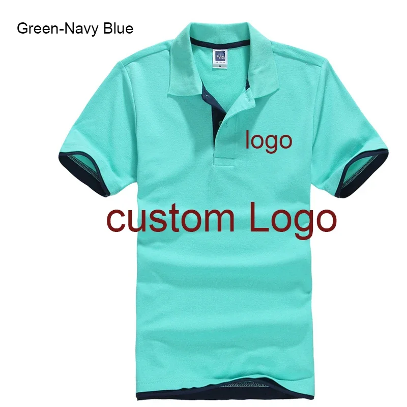 DIY Polo Shirt Custom Polo Shirt Customized Printing Logo Service  Company/hotel/Staff Unisex Short Sleeve Cotton Polos