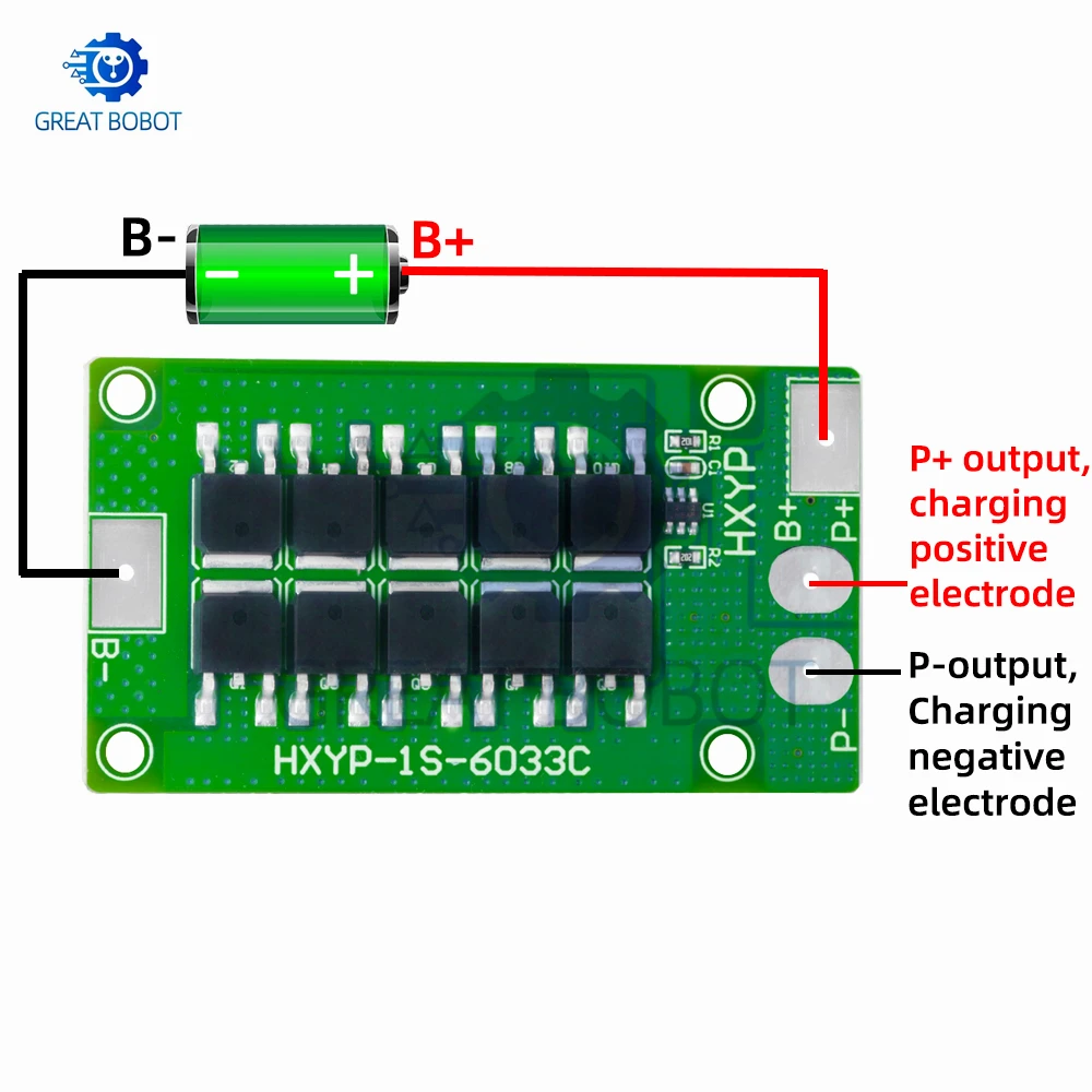 1/5Pcs 30A Single Cell BMS Board, 4.2V Charging Protection for 18650 Lithium & LiFePO4 Battery