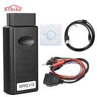 Latest MPPS V21 Unlock Version Life Time Use Mpps V18 Full Chip With Breakout Tricore Cable OBD2 ECU Chip Tuning Scanner Tool