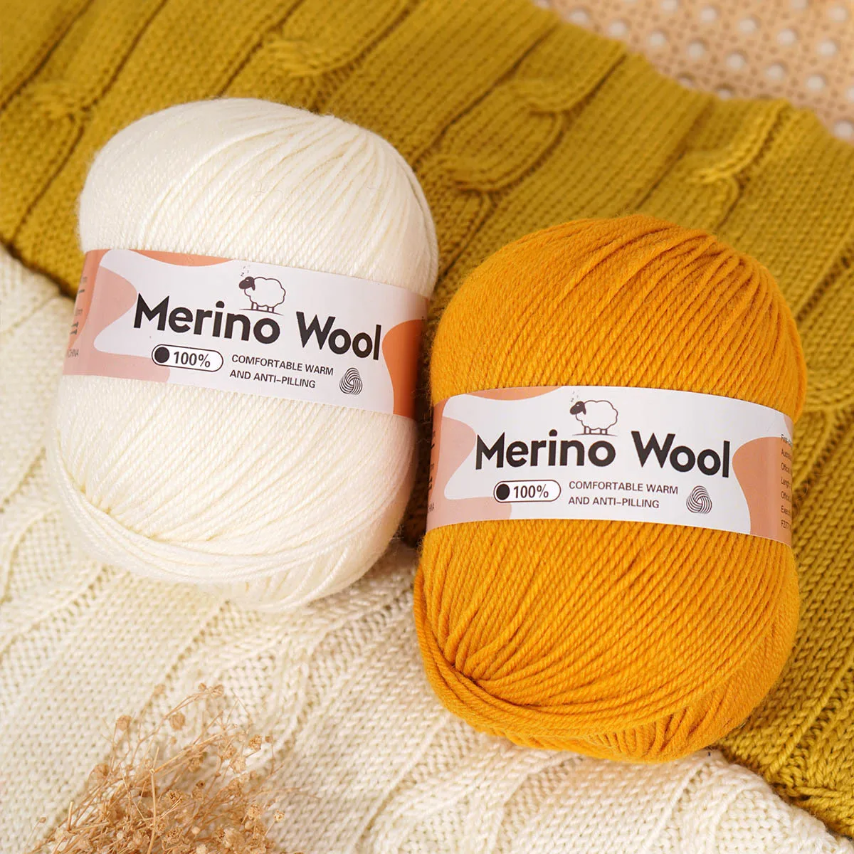 100g 100% Merino Wool Yarn Handmade Wool Yarn Soft Sweater Scarf Hat Woven Baby Yarn