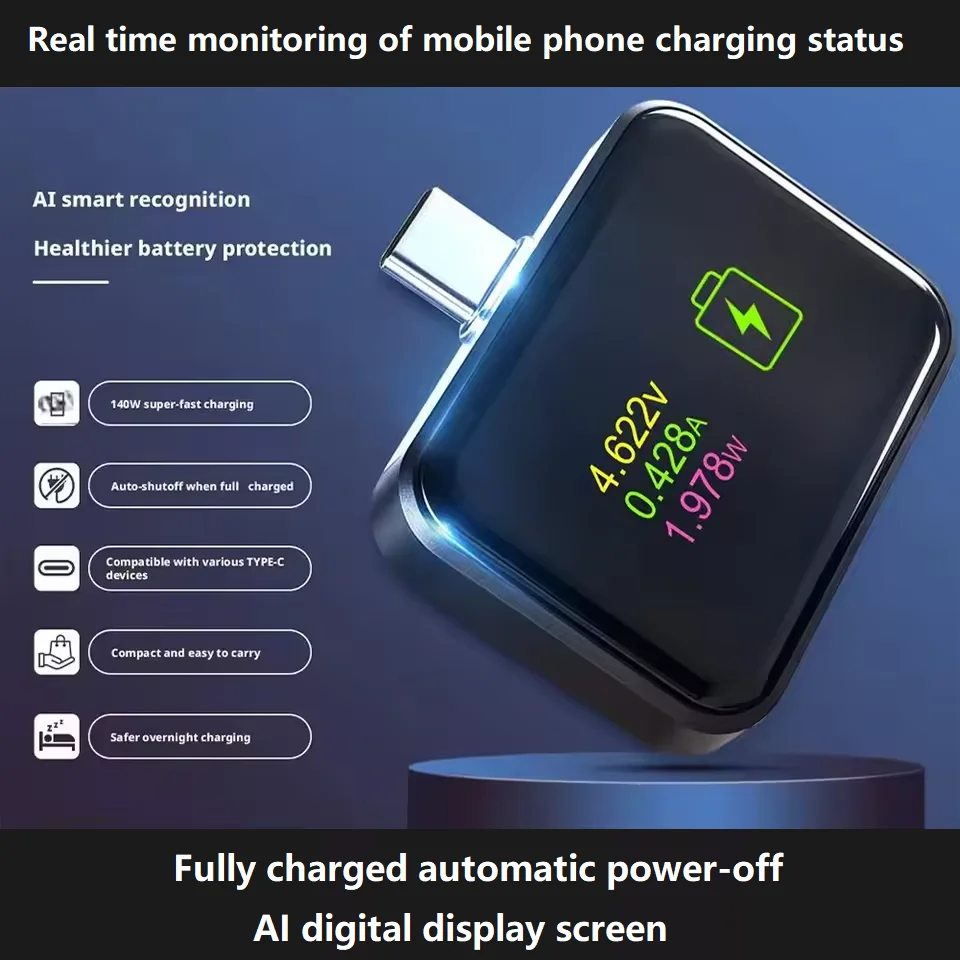 Full Charge Separator Automatic Cut-off Device AI Digital Display Screen Real-Time Monitoring of Mobile Phone Charging