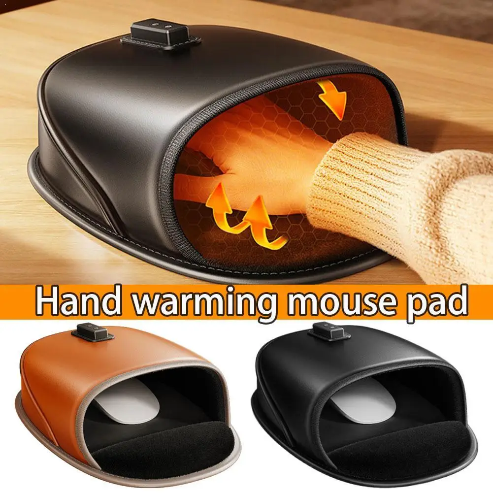 

USB Heated Mouse Pad Hand Warmer 3 Temperatures 3 Timer Adjustable Winter Great Gifts For PC Users Men Women For All Mice