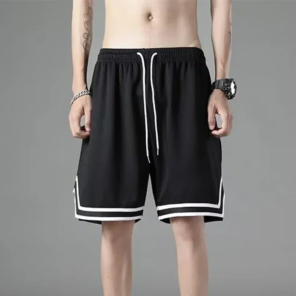 Men\'s Basketball Gym Shorts Casual Quick Drying Summer Workout Drawstring Running Sports Short Pants Clothing Homme