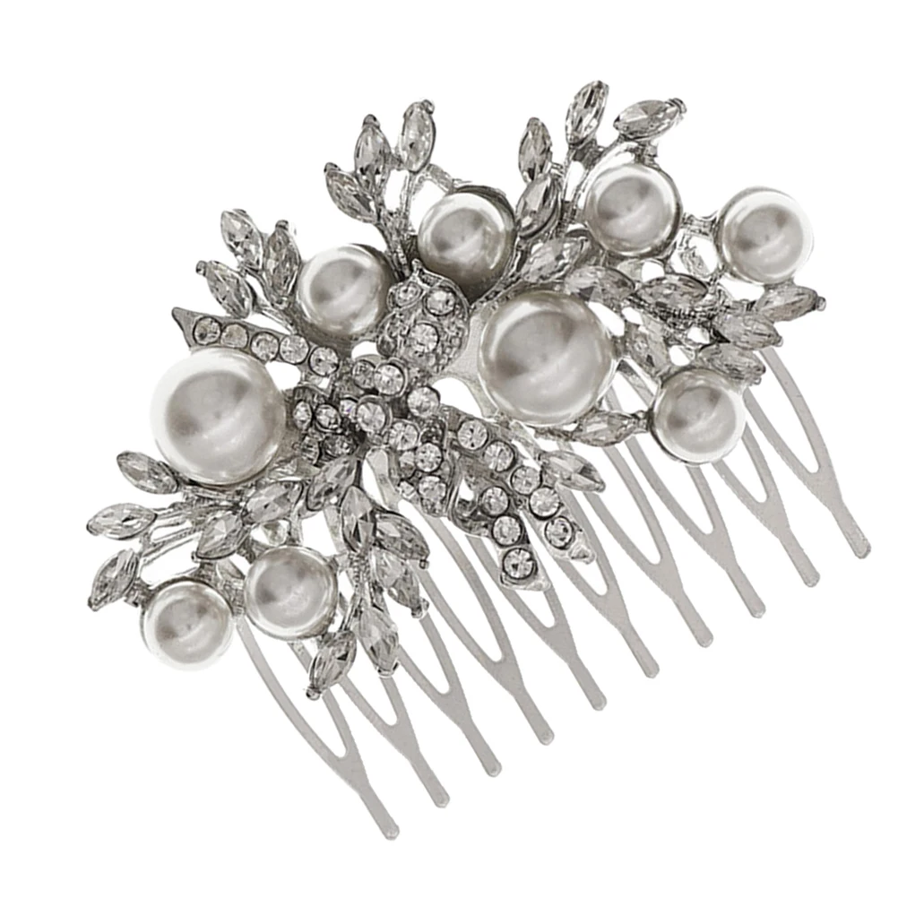

1Pcs Retro Pearl Hair Comb Delicate Alloy Bridal Wedding Hairpin Party Accessories Hairpin Comb Pearl Hair Pins