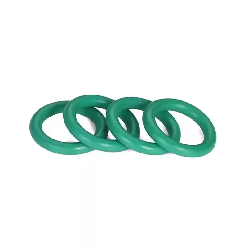 FKM O-ring Green Fluororubber Rubber Sealing Gasket O Ring CS1/1.5/2.0mm Oil Resistant Acid Alkali Resistant O-Ring Kit